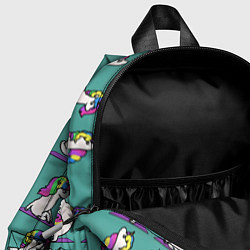 Детский рюкзак Единороги Зарядка, цвет: 3D-принт — фото 2