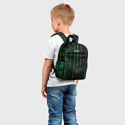 Детский рюкзак Матрица букв и чисел, цвет: 3D-принт — фото 2