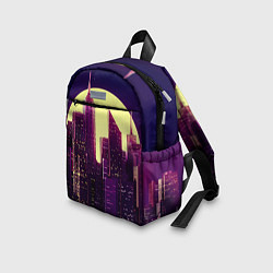 Детский рюкзак Неоновый город, цвет: 3D-принт — фото 2