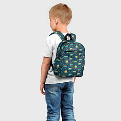 Детский рюкзак Фургоны хиппи, цвет: 3D-принт — фото 2