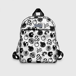 Детский рюкзак 7 СМЕРТНЫХ ГРЕХОВ СИМВОЛЫ, цвет: 3D-принт