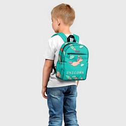 Детский рюкзак Единорог с мороженкой, цвет: 3D-принт — фото 2