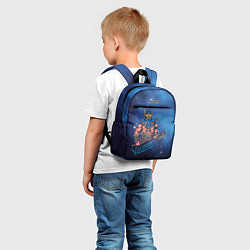 Детский рюкзак Valheim викинг с синей бородой, цвет: 3D-принт — фото 2