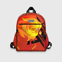 Детский рюкзак Огненный лев, цвет: 3D-принт