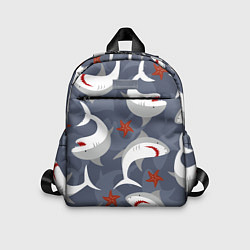 Детский рюкзак Акулы, цвет: 3D-принт