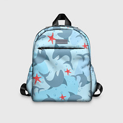 Детский рюкзак Акулы паттерн, цвет: 3D-принт