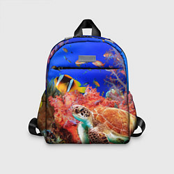Детский рюкзак Морская черепаха, цвет: 3D-принт