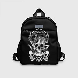 Детский рюкзак Черепа и Вороны Skulls Raven, цвет: 3D-принт