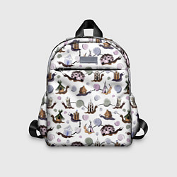 Детский рюкзак Улитки и домики, цвет: 3D-принт