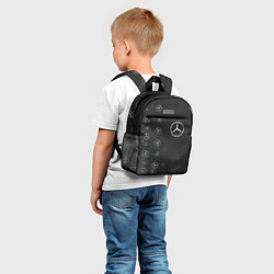 Детский рюкзак Мерседес - Взрыв Паттерн слева, цвет: 3D-принт — фото 2