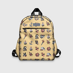Детский рюкзак Уличные эмблемы текстура, цвет: 3D-принт