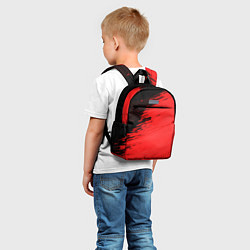 Детский рюкзак ЧЕРНО-КРАСНЫЙ ГРАНЖ GRUNGE Z, цвет: 3D-принт — фото 2