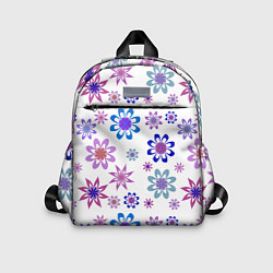 Детский рюкзак Паттерн цветы, цвет: 3D-принт