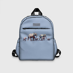 Детский рюкзак Слоны, цвет: 3D-принт