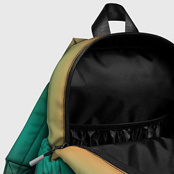 Детский рюкзак Красно-бирюзовый градиент, цвет: 3D-принт — фото 2