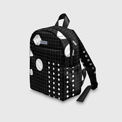 Детский рюкзак Черно-белые фигуры 3D, цвет: 3D-принт — фото 2