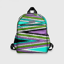 Детский рюкзак Абстрактный асимметричный, цвет: 3D-принт