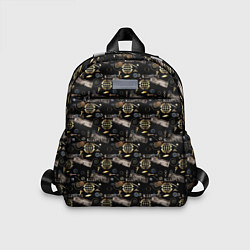 Детский рюкзак Стимпанк Черный фон, цвет: 3D-принт