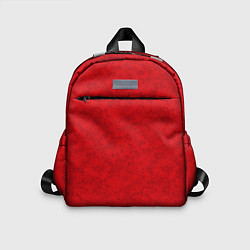Детский рюкзак Ярко-красный мраморный узор