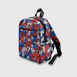 Детский рюкзак Бело-сине-красные матрёшки, цвет: 3D-принт — фото 2