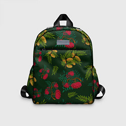 Детский рюкзак Ветки рябины и облепихи, цвет: 3D-принт
