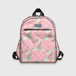 Детский рюкзак Единороги для девочек, цвет: 3D-принт
