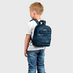 Детский рюкзак Неоновая, кирпичная стена, цвет: 3D-принт — фото 2