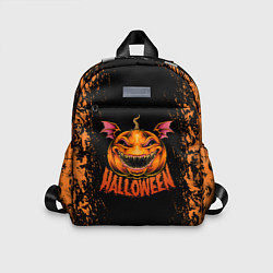 Детский рюкзак Веселая тыква на хеллоуин, цвет: 3D-принт