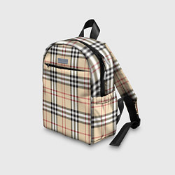 Детский рюкзак Клетчатый принт в стиле Burberry, цвет: 3D-принт — фото 2