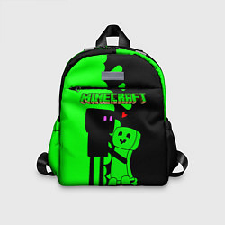 Детский рюкзак Любовь Эндермена и Крипера Майнкрафт, цвет: 3D-принт