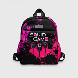 Детский рюкзак Squid Game брызги красок стража, цвет: 3D-принт