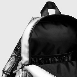 Детский рюкзак THE LAST OF US ЧЁРНО БЕЛЫЙ, цвет: 3D-принт — фото 2