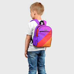 Детский рюкзак РАДУЖНАЯ ГЕОМЕТРИЯ RAINBOW GEOMETRY, цвет: 3D-принт — фото 2