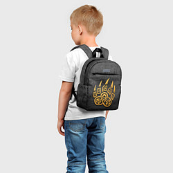 Детский рюкзак Золотая медвежья лапа, цвет: 3D-принт — фото 2