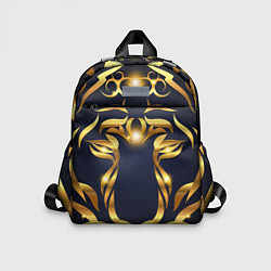 Детский рюкзак Золотой символ года Тигр, цвет: 3D-принт