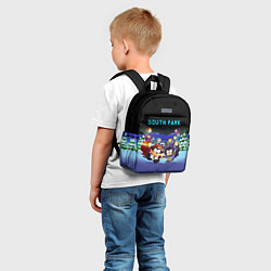 Детский рюкзак Енот и его команда - противостояние Южный Парк, цвет: 3D-принт — фото 2