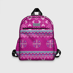 Детский рюкзак Свитер со снежинками, цвет: 3D-принт