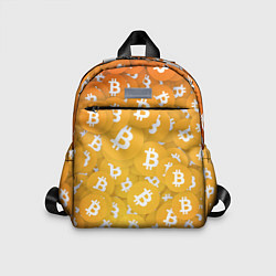 Детский рюкзак Биткоин текстура