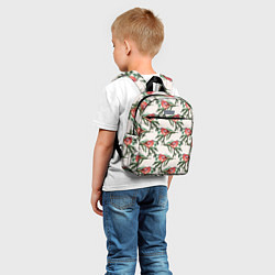 Детский рюкзак Снегири паттерн, цвет: 3D-принт — фото 2