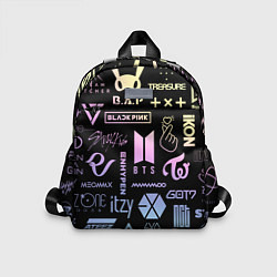Детский рюкзак K-pop лого исполнителей, цвет: 3D-принт