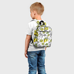 Детский рюкзак Лимонный паттерн, цвет: 3D-принт — фото 2