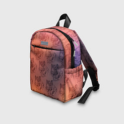 Детский рюкзак Тигровый паттерн цвета 3D-принт — фото 2