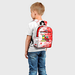 Детский рюкзак Among Us Новогодний 2022, цвет: 3D-принт — фото 2