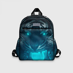 Детский рюкзак Неоновый водяной тигр 2022, цвет: 3D-принт