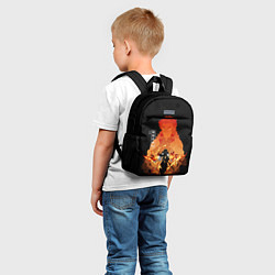 Детский рюкзак Ренгоку Кенджуро пылай клинок демонов, цвет: 3D-принт — фото 2