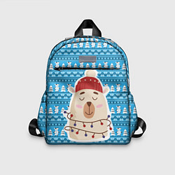 Детский рюкзак Медведь в гирляндах Новый год