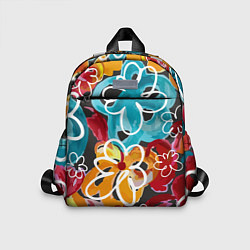 Детский рюкзак Цветочный фейерверк, цвет: 3D-принт