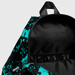 Детский рюкзак НЕОНОВЫЕ БРЫЗГИ КРАСОК ГРАНЖ NEON, цвет: 3D-принт — фото 2