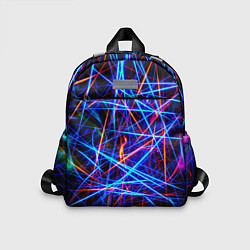 Детский рюкзак NEON LINES Glowing Lines Effect, цвет: 3D-принт