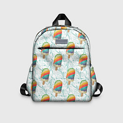Детский рюкзак Разноцветное мороженое паттерном, цвет: 3D-принт